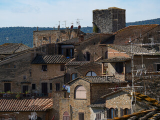Naklejka premium Italie - San Gimignano - Toscane