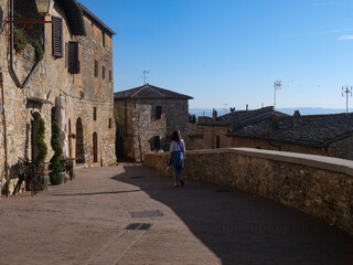 Naklejka premium Italie - San Gimignano - Toscane