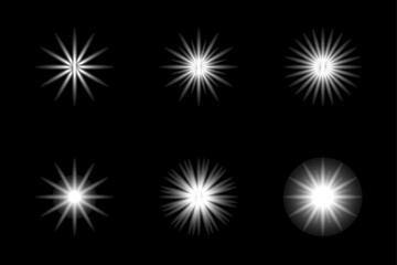 Fototapeta premium Dreamy glowing flare reflections enhancing the overall lighting.
