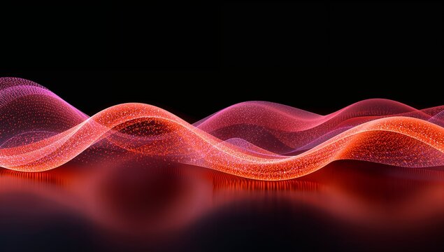 abstract red background with waves