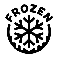 christmas snowflake icon Silhouette vector on white background