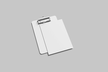 Blank Clipboard Mockup - 3D Illustration
