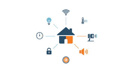 Smart home automation system connecting devices for security, climate control, and entertainment, offering convenience and efficiency for modern living