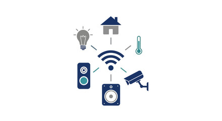 Smart home automation concept empowering modern connected living with wireless technology, security, and energy efficiency seamlessly integrated for comfort