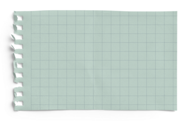Small Notepad Folded Mint Page Grid