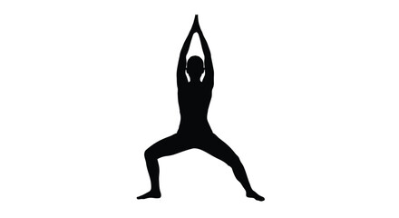 Abstract geometric shapes and lines in a dynamic composition with a distinctive silhouette effect