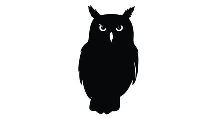 Abstract geometric design with bold contrasting colors and a striking silhouette element