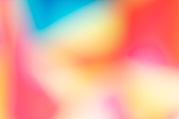 Vibrant abstract background with soft gradients of pink yellow blue and orange blending seamlessly for a dreamy and energetic feel