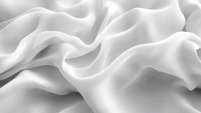 Video A close-up shot of white fabric texture