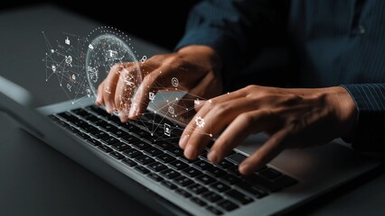 Global AI network showing connection between AI, global, and network elements across the digital world and data infrastructure Marrow