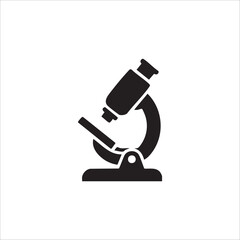 microscope icon. isolated on white background