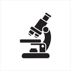 microscope icon. isolated on white background