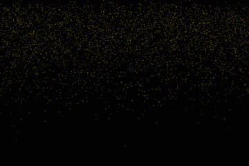 Golden sparkling glitter dust falling from above, abstract design