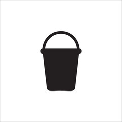 bucket icon. isolated on white background