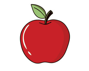 red apple vector
