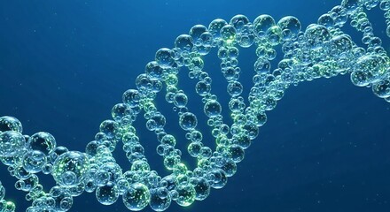 Abstract 3D rendering of a vibrant DNA double helix, depicting the intricate molecular structure vital for genetic research, biotechnology, and understanding life's blueprint