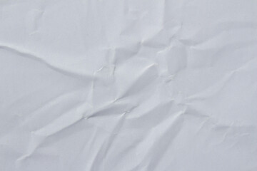White creased crumpled glued paper poster mockup texture background