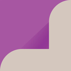 Obraz premium Green Corner, red , purple , dark ,page curl Peel Effect