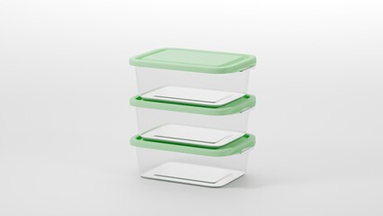 green plastic box