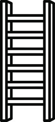 Illustration of black and white ladder for climbing purposes