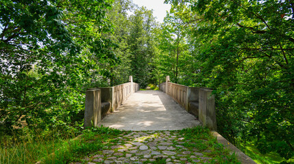 Kuradisild (Devil's Bridge) on Toomemägi (Cathedral Hill) in Tartu, Estonia