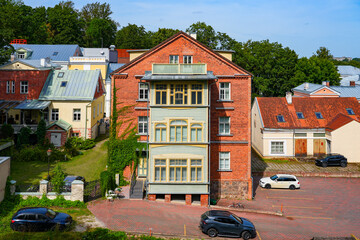 Apartment building in the Old Town of Tartu, Estonia