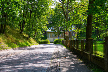 Vallikraavi (moat street) in Tartu, Estonia