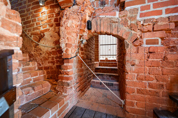 Interior of Tartu Cathedral aka Dorpat Cathedral, a former catholic church in Tartu (Dorpat), Estonia