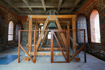 Bells of St. John's Church in Tartu, Estonia - Brick gothic lutheran church dedicated to John the Baptist