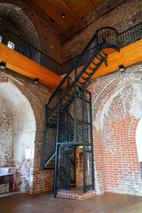Interior of the bell tower of St. John's Church in Tartu, Estonia - Brick gothic lutheran church dedicated to John the Baptist