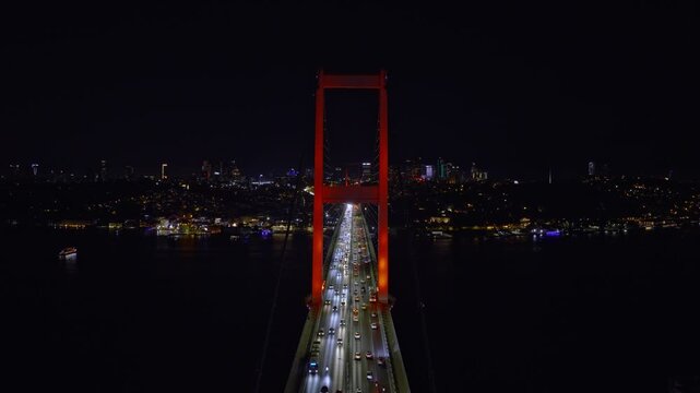 Istanbul Bosphorus Bridge night view