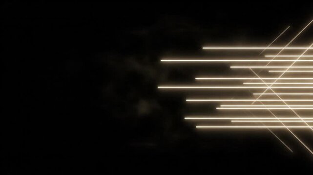 Abstract Lines Forming Dynamic Light Patterns