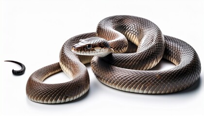 Fototapeta premium snake isolated on white background