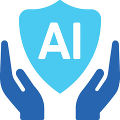 AI Security Shield Icon for Data Protection