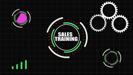 Sales Training  strategy for business development, revenue optimization, customer acquisition, Sales performance management concept. Strategic Decision Making for Operations Management.