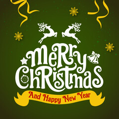 Merry Christmas tree concept made of white 2026 happy new year decorations star isolated on red background table minimal flat lay, xmas winter holiday party, top down view, copy space, wide banner.