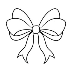 bow and ribbon vector