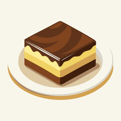 “Rich Chocolate Nanaimo Bars with Smooth Custard Filling  Homemade Dessert Squares”