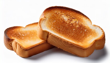 toasted bread slices kitchen isolated transparent on white background
