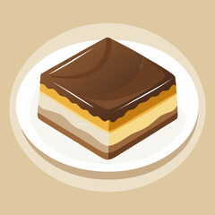 “Rich Chocolate Nanaimo Bars with Smooth Custard Filling  Homemade Dessert Squares”