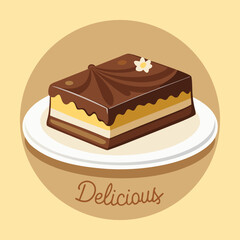 “Rich Chocolate Nanaimo Bars with Smooth Custard Filling  Homemade Dessert Squares”