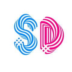 🌀 SD letter Logo