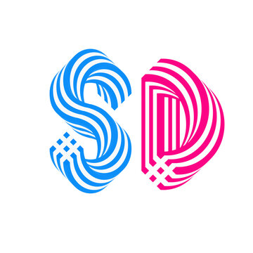 🌀 SD letter Logo