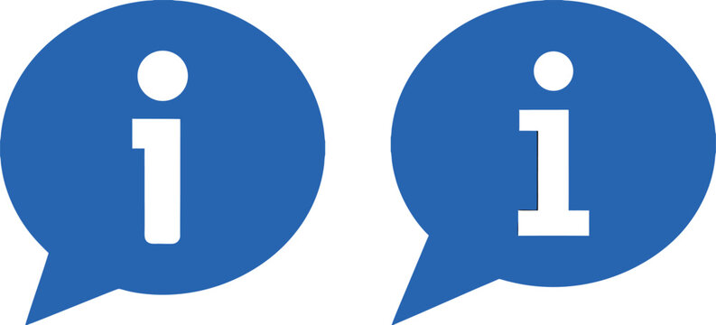 Information Bubble Icon for Info Message