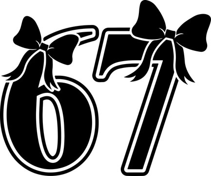 67 meme SVG, 67 SVG, Cute 67 SVG, 6-7 meme design SVG,