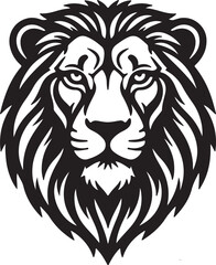 Fototapeta premium Abstract Tribal Lion Head Emblem