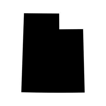 Utah state map silhouette
