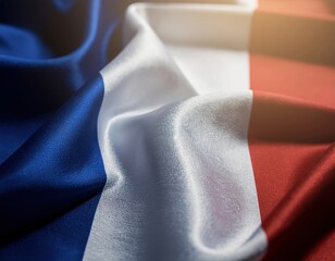 A stunning French flag flowing with the wind, 14th of July, patriotic, AI generated