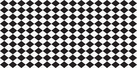 seamless geometric pattern with triangles, Black diamond checkerboard repeat pattern, replete image, design for fabric printing. EPS 10.