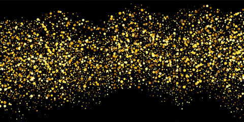 bokeh orange glittering light shine on black, orange sparkling luxury grand bright for background cosmetics advertising, deluxe bokeh orange sparkle glitter for christmas wallpaper, orange glittering © Dul